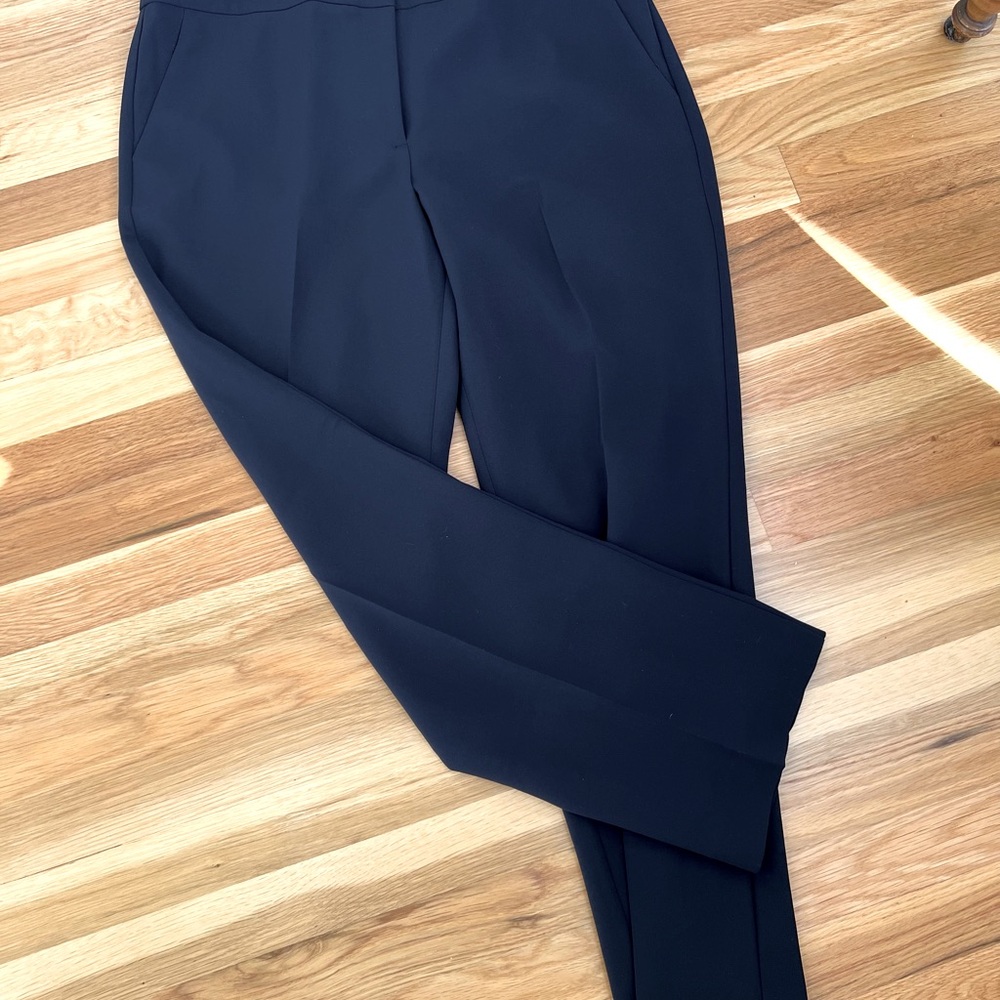 NWT Talbots Seasonless Crepe Navy Pants Size 12P